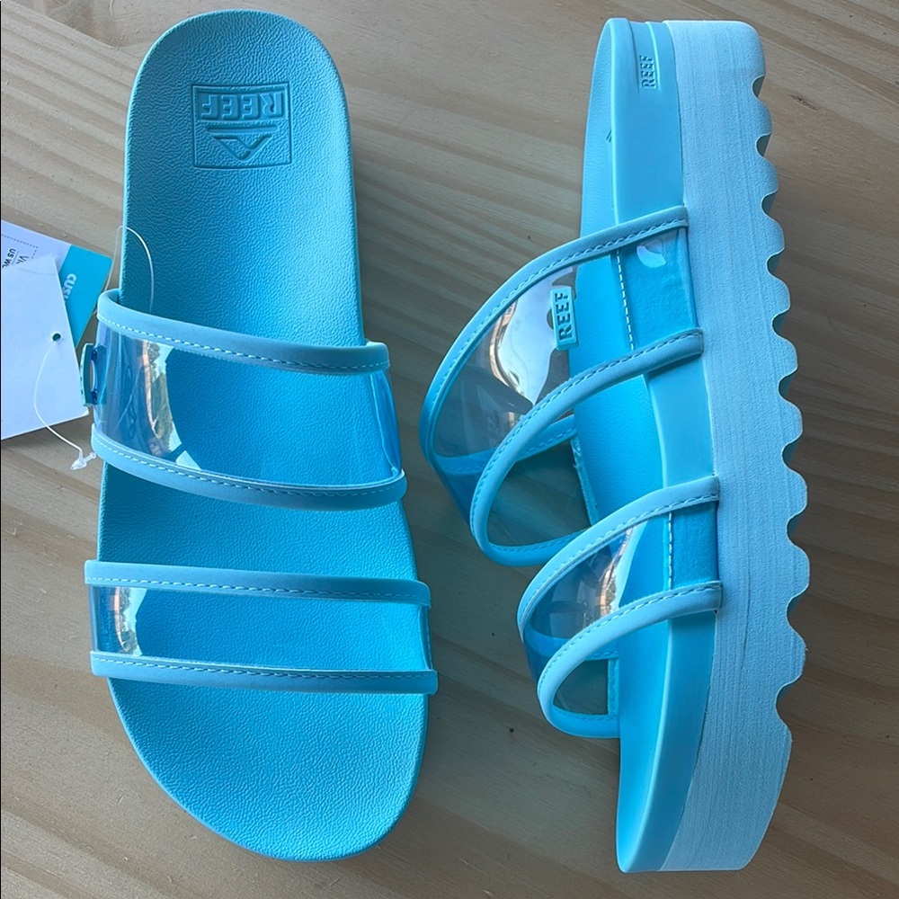 Reef Vibrant Blue Slide Sandals - Picture 5 of 11